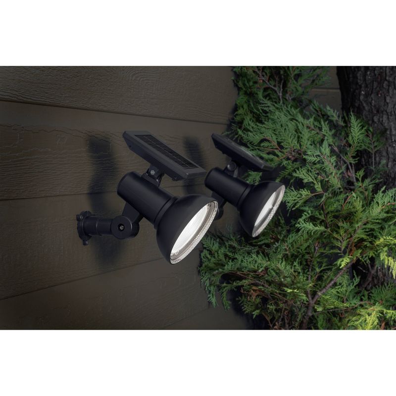 Solar Spot Light with Kelvin Selector Black - Sterno Home