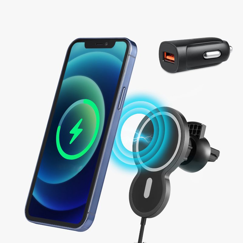 Dartwood 15W Magnetic Wireless Car Charger Compatible with iPhone 12/12 Pro/12 Pro Max/12 Mini