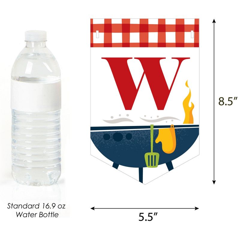 Big Dot of Happiness Missed You BBQ - Backyard Summer Picnic Party Bunting Banner - Party Decorations - We Missed You, Let's Have A BBQ