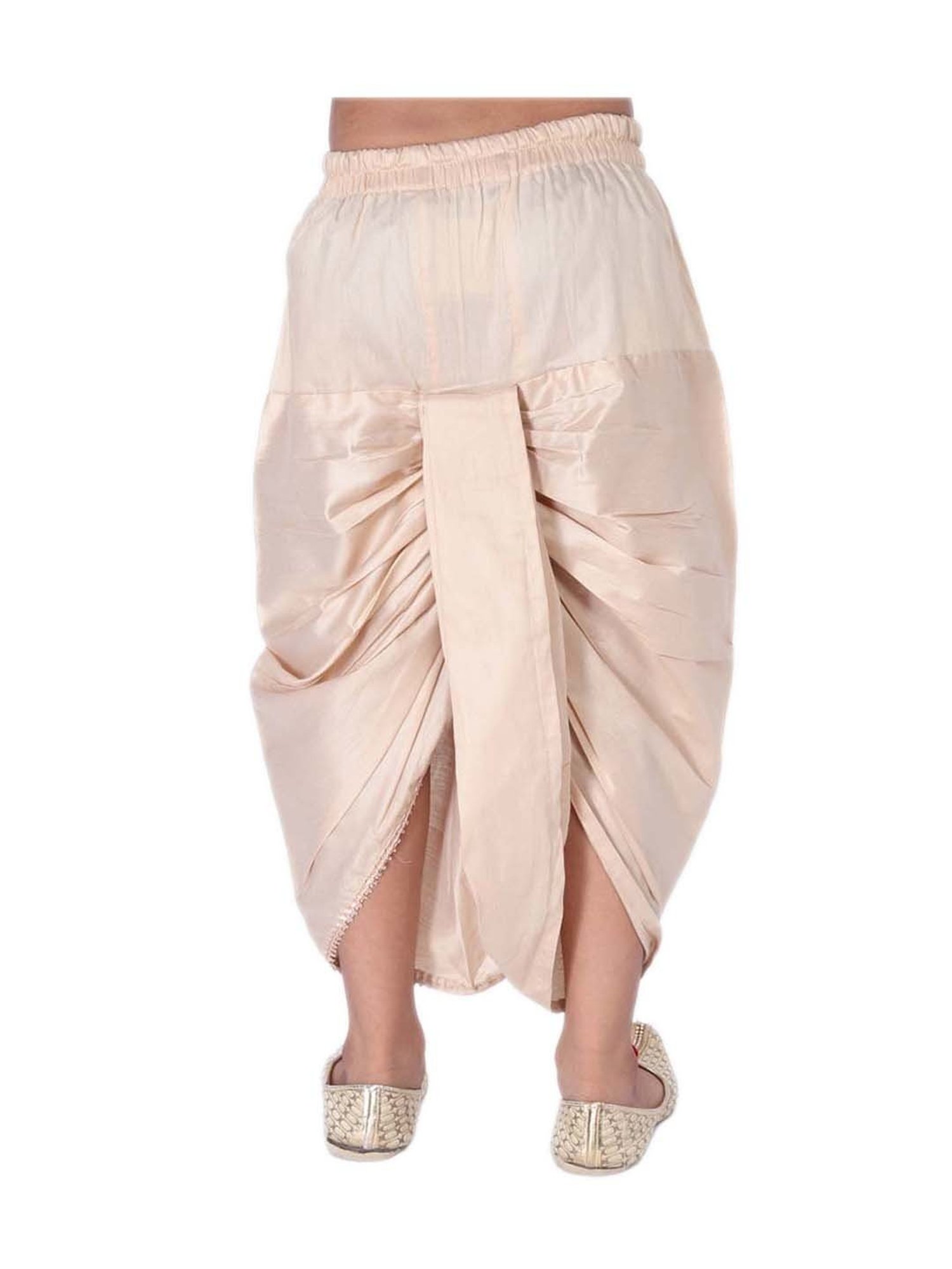 TABARD Kids Cream Cotton Regular Fit Dhoti