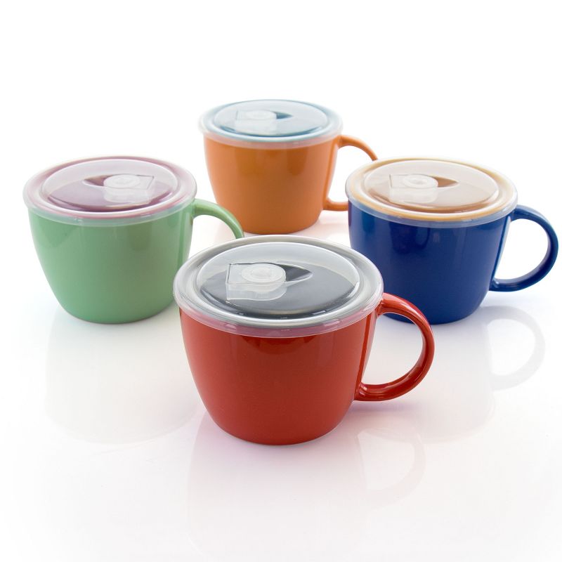 Gibson On The Go 4 Piece 25oz. Soup Mug Set