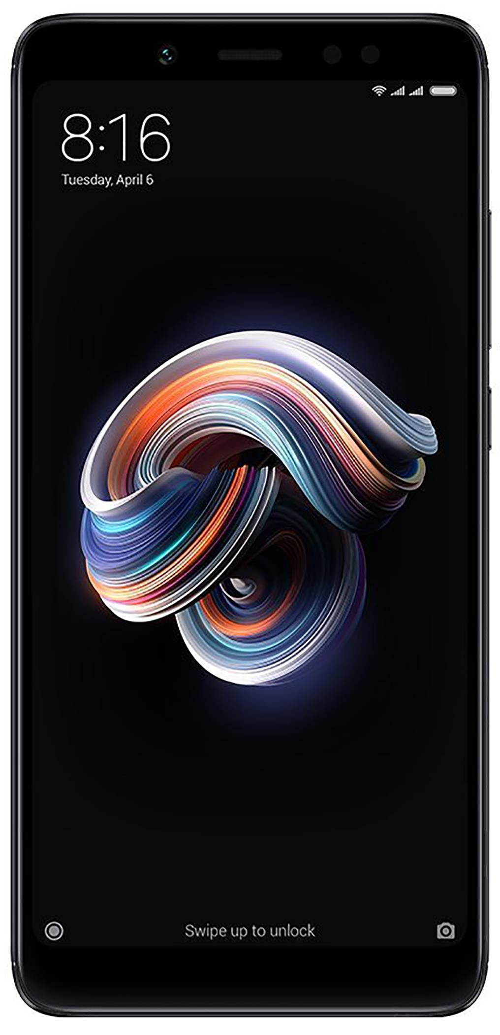 xiaomi redmi note 5 64gb black, dual sim, 4gb ram, 5.99", gsm unlocked global version, no warranty black