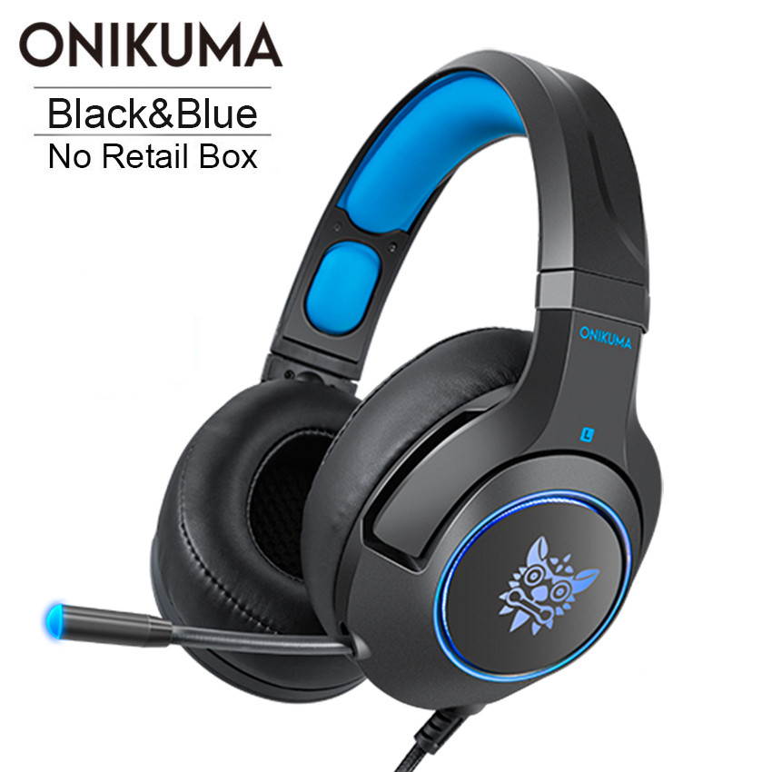 ONIKUMA K9 Gaming Headset for Laptop/ PS4/Xbox One Controller casque PC Stereo Earphones Headphone with Microphone LED Light