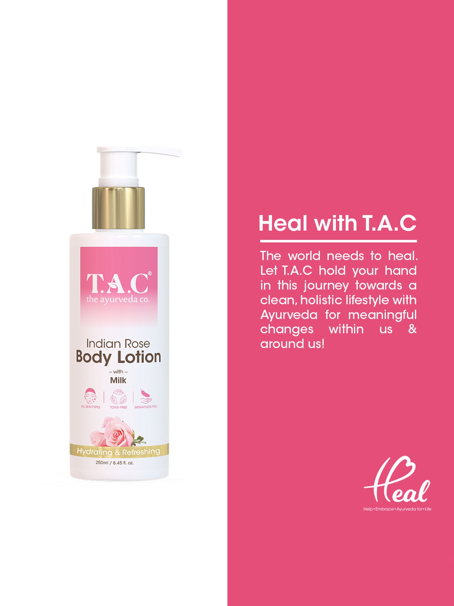 TAC - The Ayurveda Co. Indian Rose Body Lotion - 250 ml