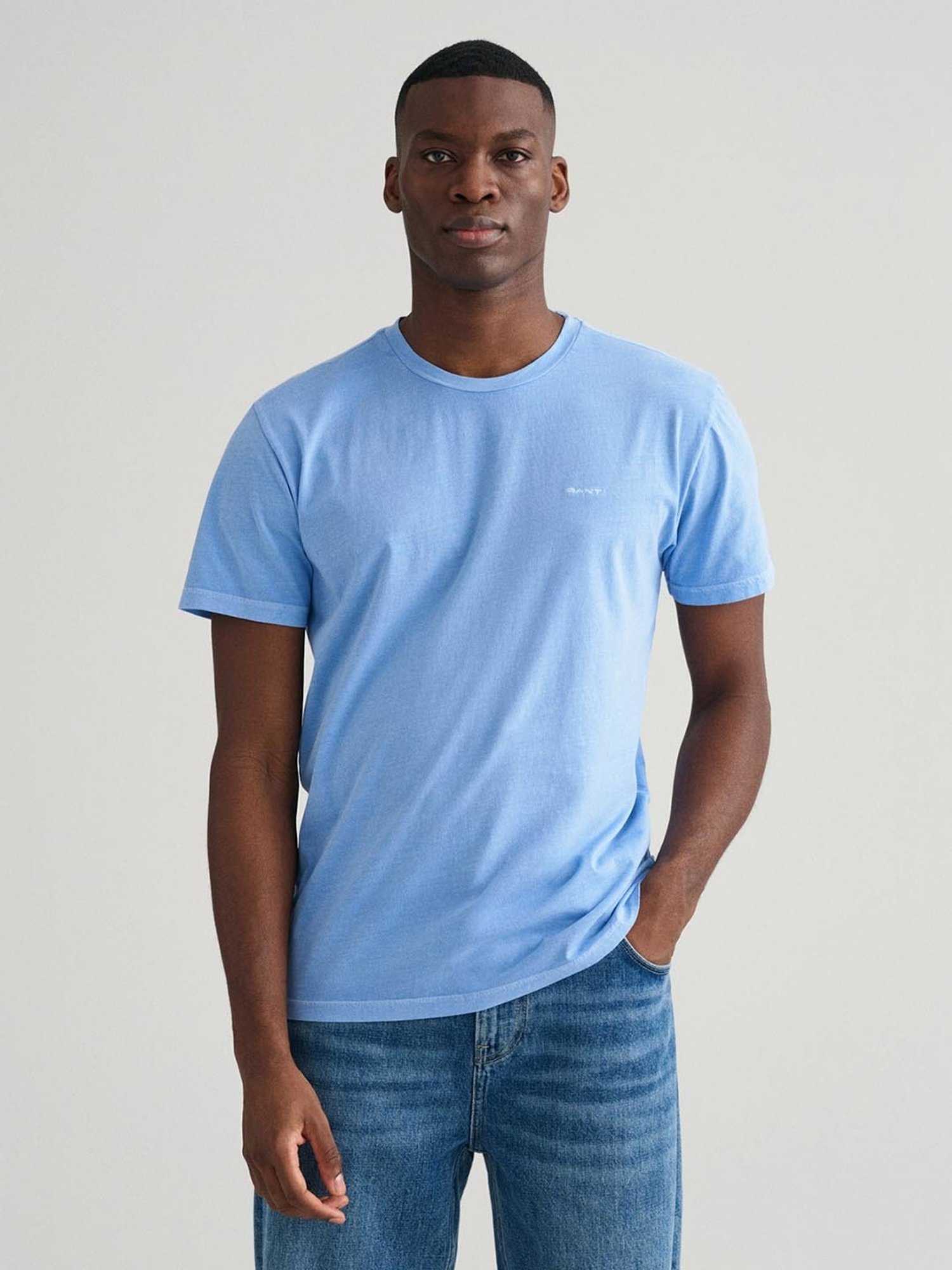 GANT Blue Cotton Modern Fit T-Shirt