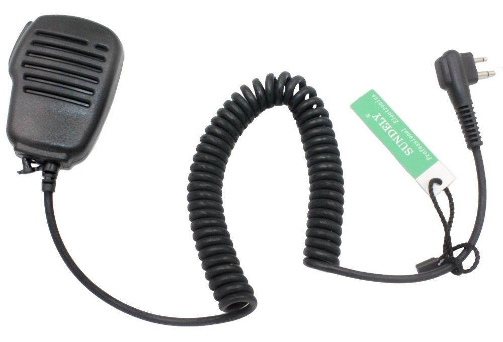SUNDELY Shoulder Handheld Mic with Speaker   Belt Clip for Motorola Radio AP10 CP200 GP3188 MV11 RDV_5100 XTN_iD 2_pin