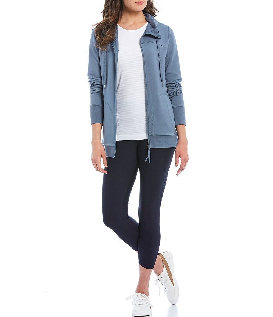 Kinesis Mid Rise Moisture Wicking Side Pocket Crop Leggings