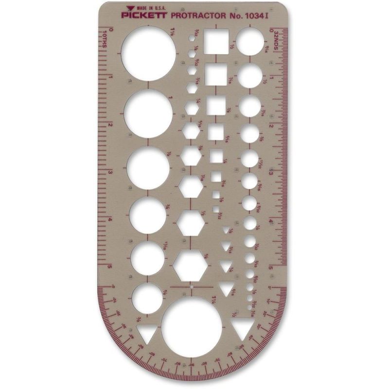 Templates, 43 Geometric Shapes/Symbols, 5 3/4" X 13", Smoke