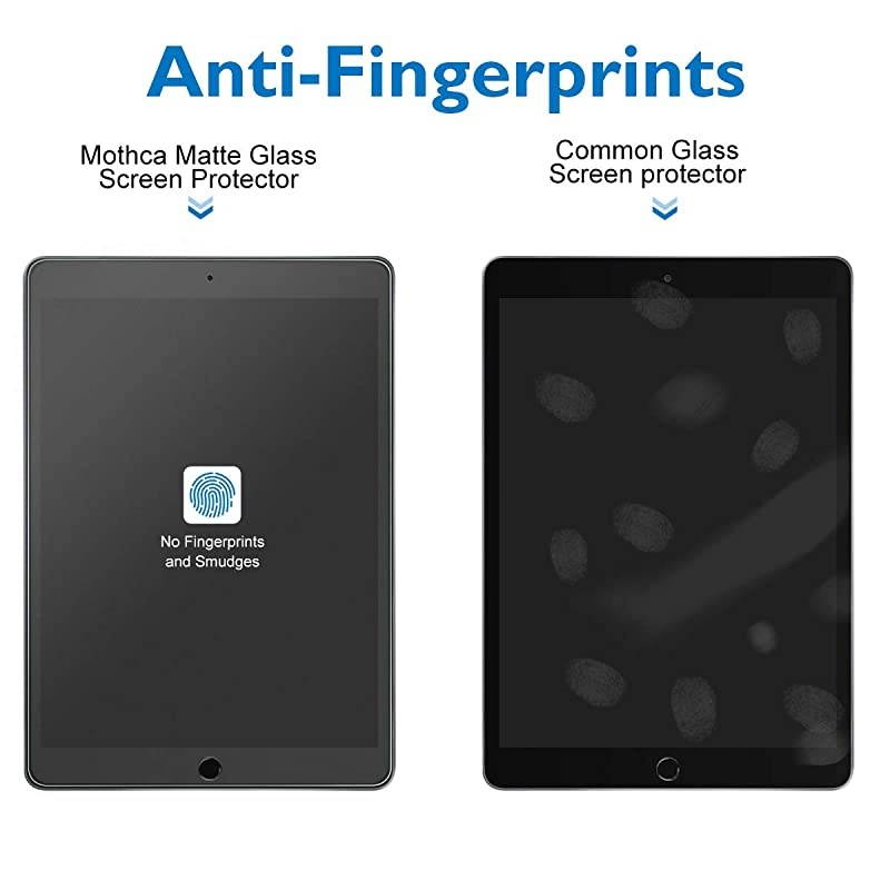 Matte Screen Protector for New iPad 97 2018 2017iPad Pro 97iPad Air 21 AntiGlare AntiFingerprint No Dazzling 9H Hardness HD Tempered Glass Shield Film Smooth as Silk