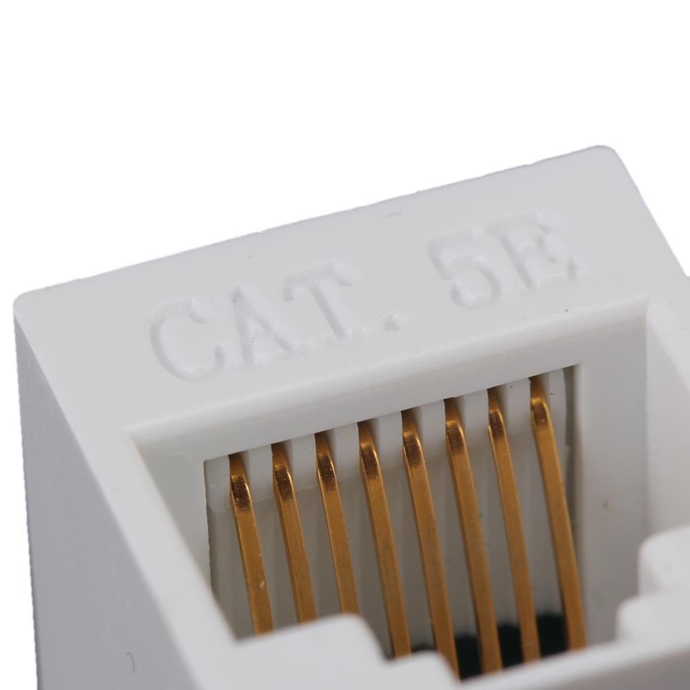 BQLZR Female Cat5 RJ45 Keystone Wall Jack Plug Coupler 8p8c Adapter Set of 50