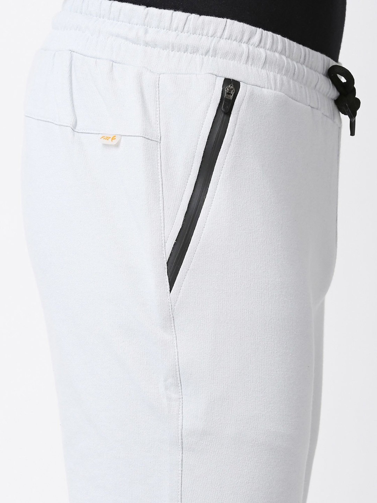 Fitz Light Grey Slim Fit Sports Trackpants
