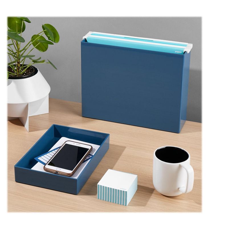 Poppin 1-Compartment Stackable Plastic Accessory 105975