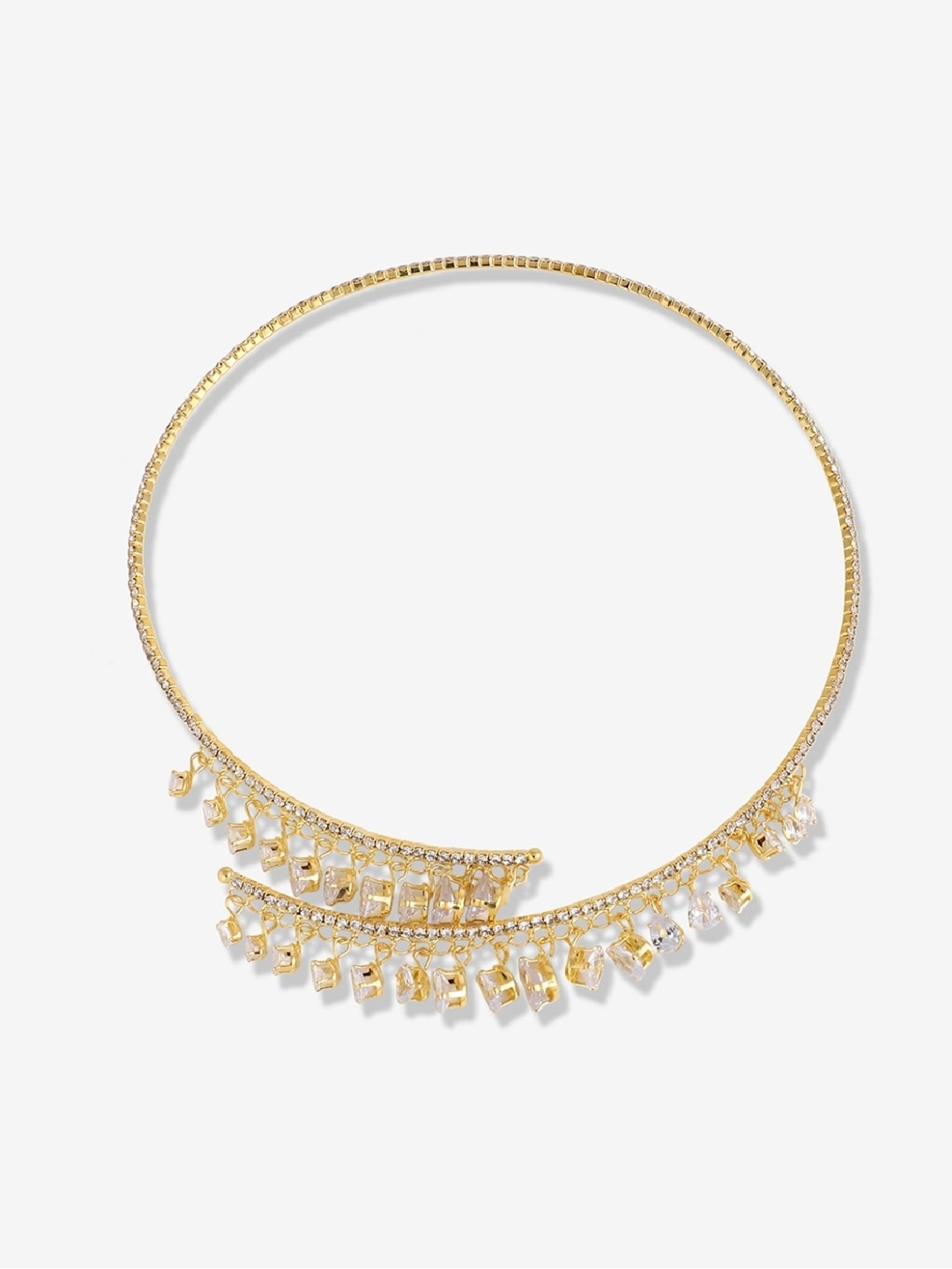 Sohi silver plated designer party necklace for women