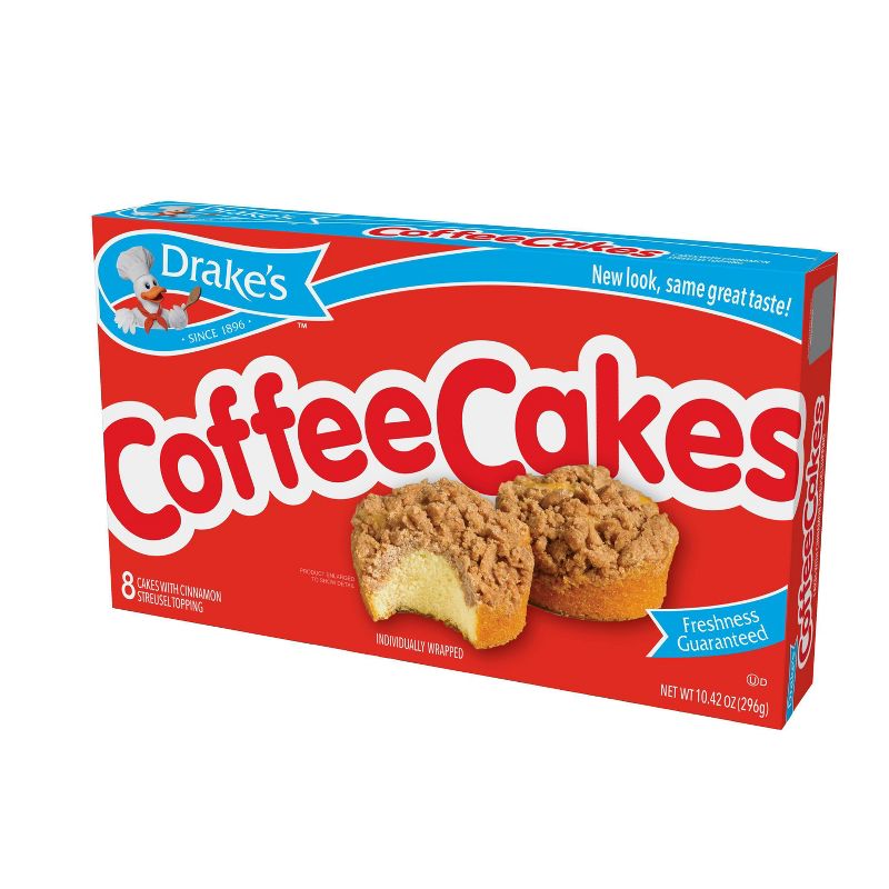 Drake's Coffee Cakes with Cinnamon Streusel Topping - 10.42oz/8ct