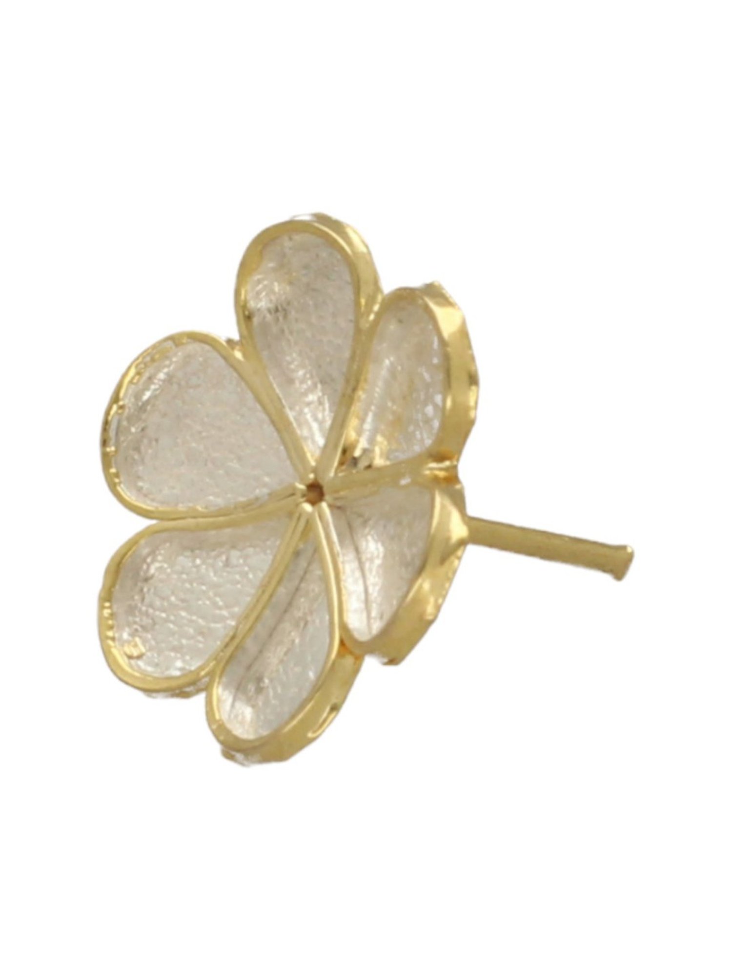 Sri Jagdamba Pearls Golden 0.8 Silver Flower For Pooja - 2.9 gm