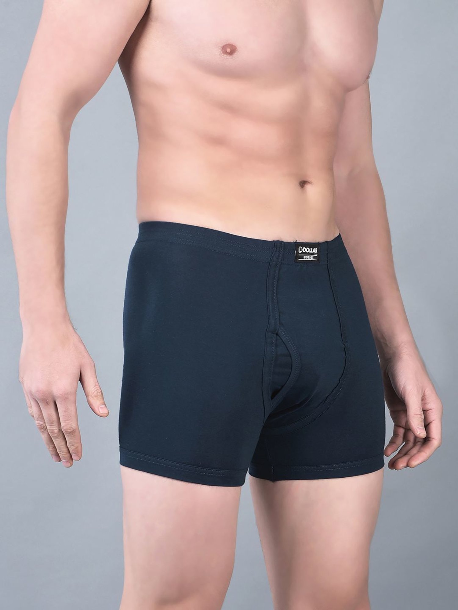 Dollar Bigboss Assorted Cotton Regular Fit Trunks - Pack Of 2