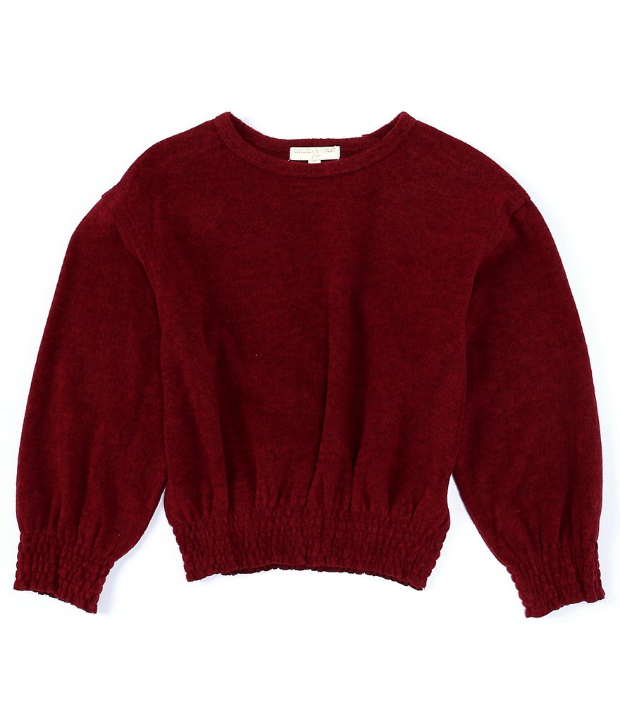 Chelsea & Violet Big Girls 7-16 Brushed Smocked Waist Top