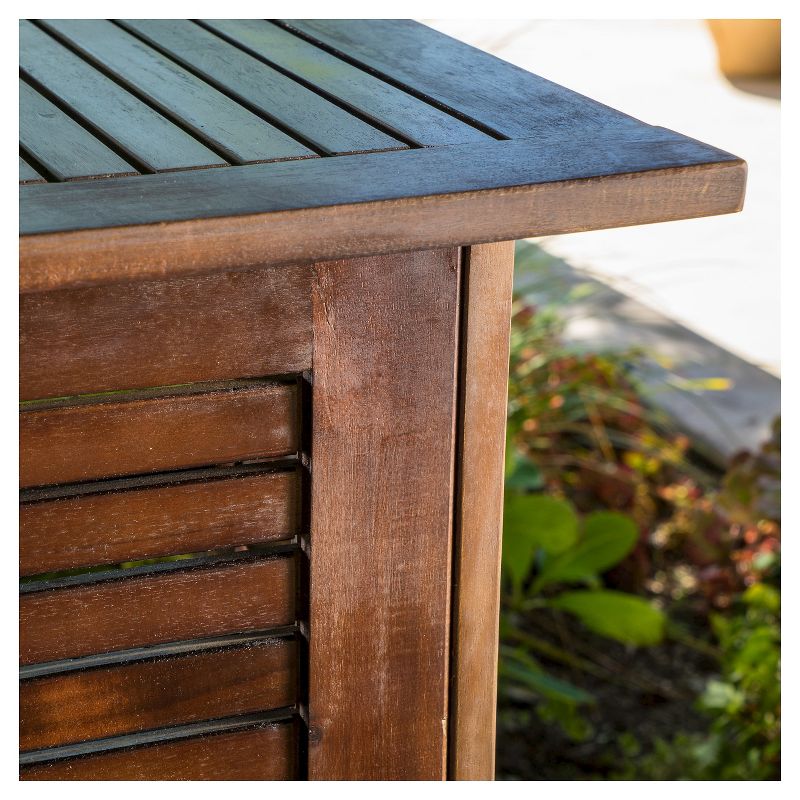 Riviera 3pc Wood Patio Bar Set - Brown - Christopher Knight Home