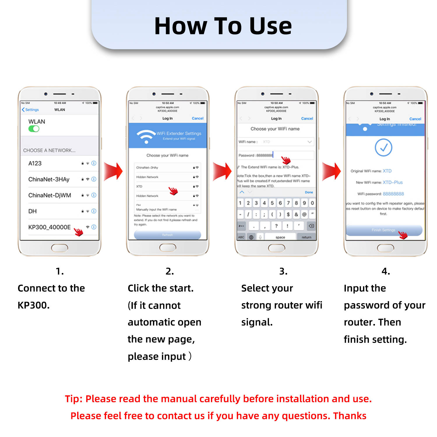 Donwell WiFi Repeater Range Router Extender Internet Booster Wireless Signal Amplifier 300Mbps WiFi Range Extender Signal Booster Amplifier Internet Wireless Repeater