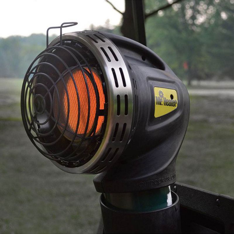 Mr. Heater MH4GC 4000 BTU Radiant Propane Portable Golf Cart Cup Holder Heater