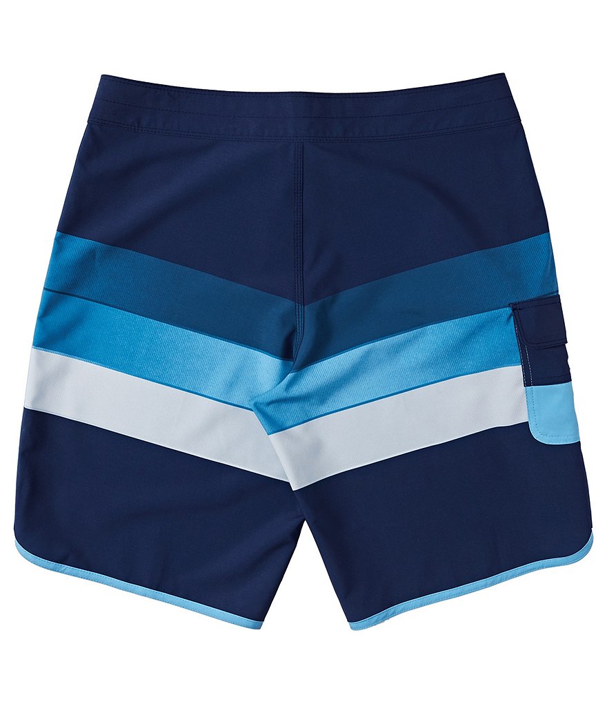 Billabong 73 Stripe Pro 20#double; Outseam Striped Recycler Recycled Materials Board Shorts