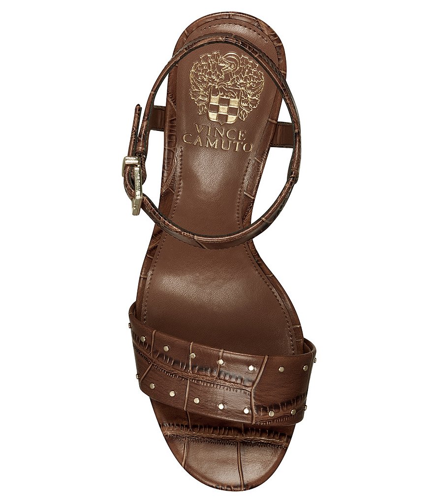 Vince Camuto Celvina Leather Croc Wedges
