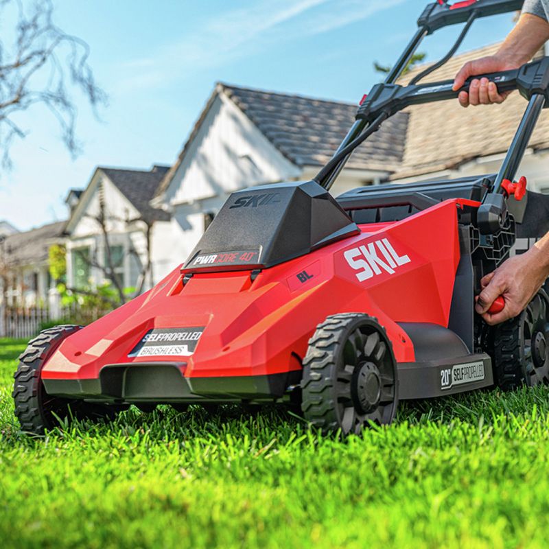 Skil SM4910-10 PWRCore 40 40V Brushless Lithium-Ion Self-Propelled 20 in. Cordless Mower Kit (5 Ah)