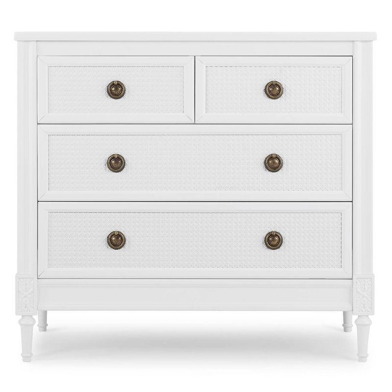 Delta Children Madeline 4 Drawer Dresser with Changing Top - Bianca White