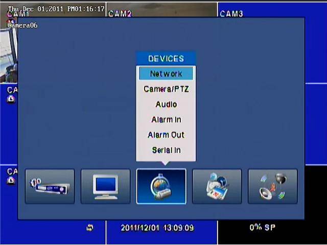 8 channel 240 FPS CIF  Standalone Security DVR 1.5TB Surveillance CCTV System