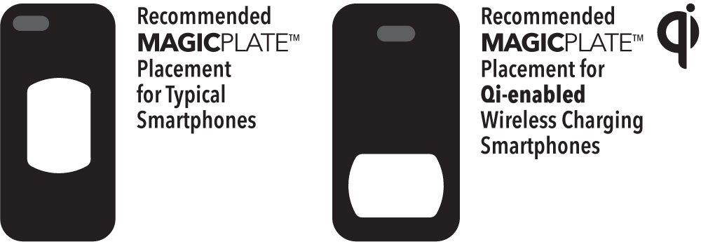 SCOSCHE MagicMount Magnetic Mount Replacement Plate Kit - MagicPlate Color Matching Plates for iPhone/iPad and Other Smart Devices - Includes 3 Plates and 2 Cleaning Swabs - Space Gray (MAGRKSGI)