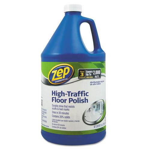 High Traffic Floor Polish, 1 gal Bottle ZUHTFF128EA