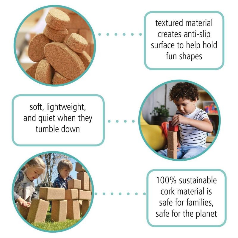 ECR4Kids KORXX Eco-Rounds with Storage, 40-Piece, Assorted