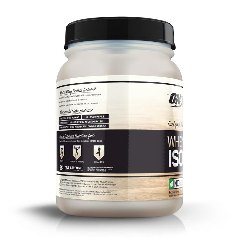Optimum Nutrition Whey Isolate Protein Powder - Vanilla - 22.6oz