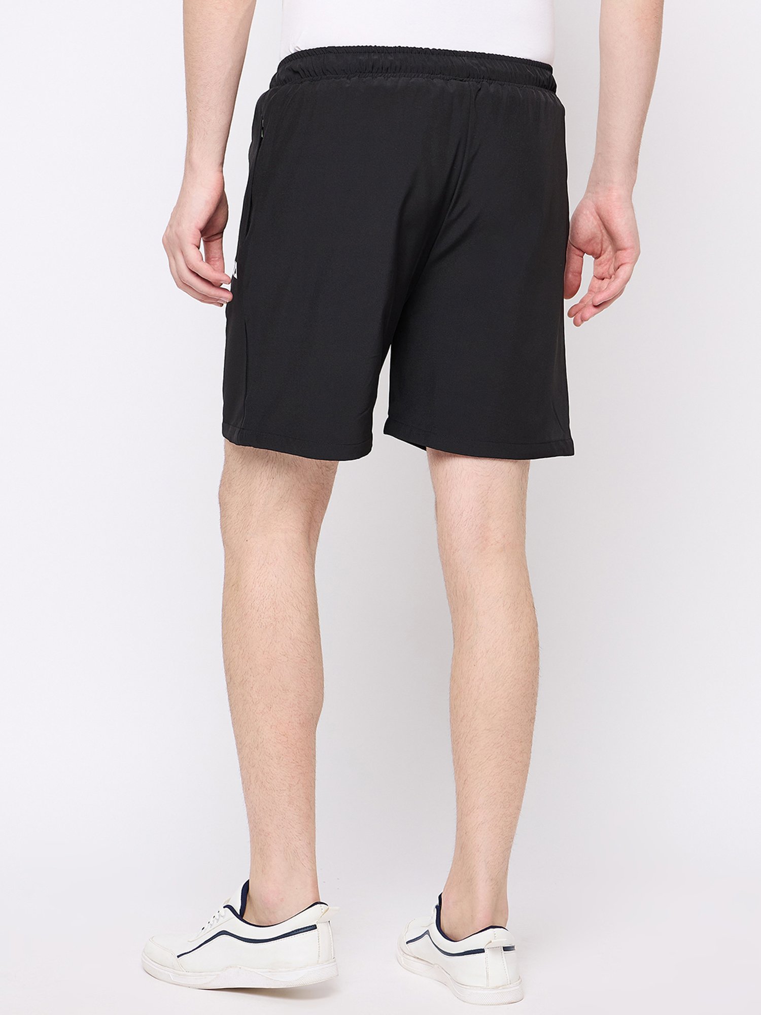 Club York Black Regular Fit Sports Shorts