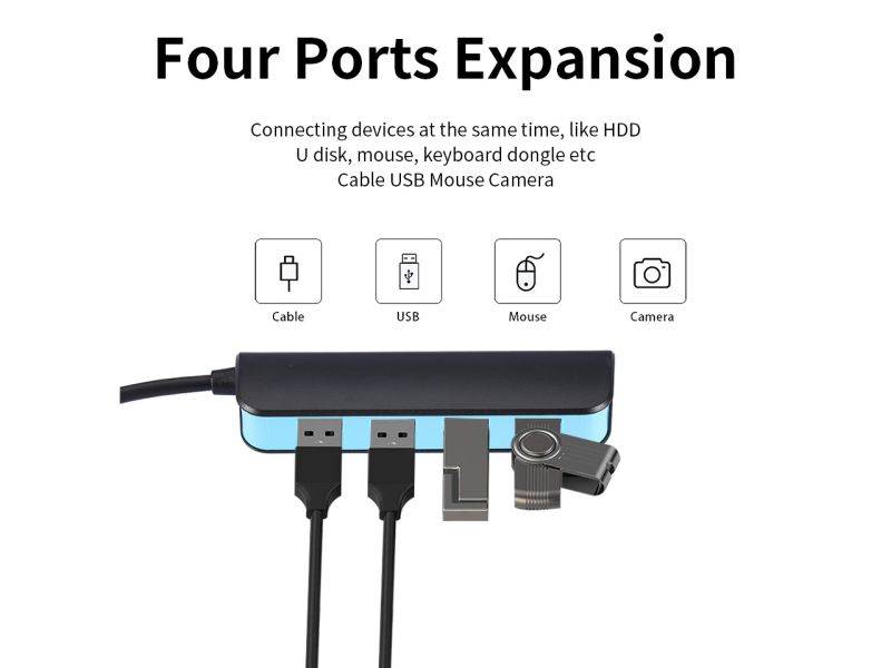 4-PORT USB 3.0 HUB, SUITABLE FOR MACBOOK, MAC PRO, MAC MINI, IMAC, SURFACE PRO, XPS, PC, FLASH DRIVE, COMPACT DATA USB HUB
