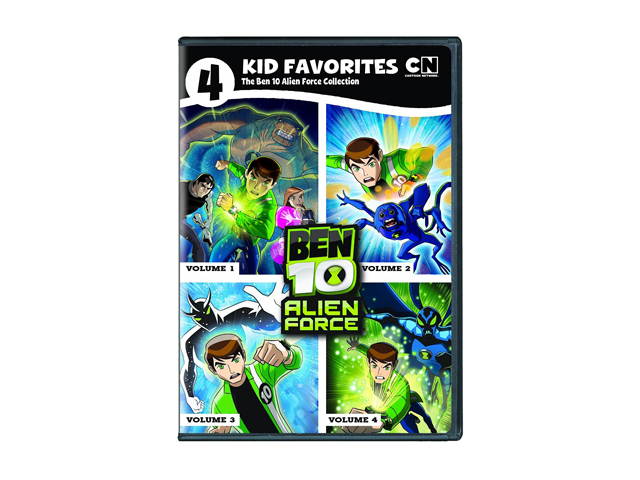 STUDIO DISTRIBUTION SERVI 4 KID FAVORITES-CARTOON NETWORK-BEN 10 ALIEN FORCE (DVD/4 DISC) DT275658D