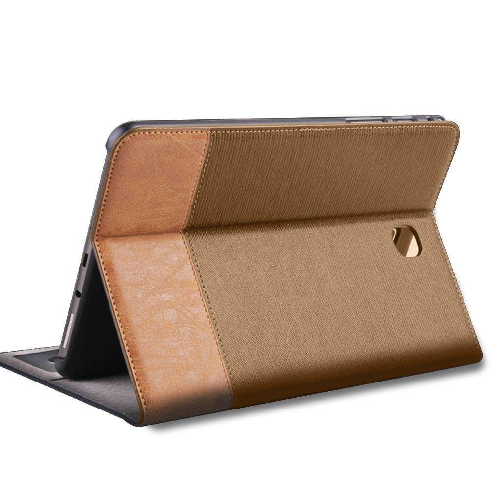 Folio Leather Stand Cover Case for Samsung Galaxy Tab S2 8.0" T710 Brown