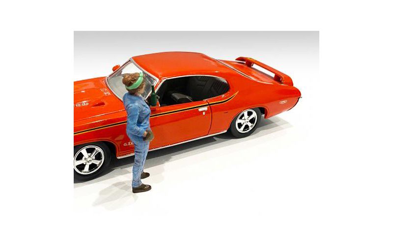 Retro Female Mechanic IV Figurine for 1/18 Scale Models by American Diorama