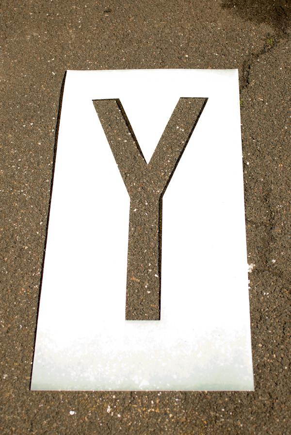 Individual Letter and Number Stencils 4" - COMPLETE SET LETTERS A-Z