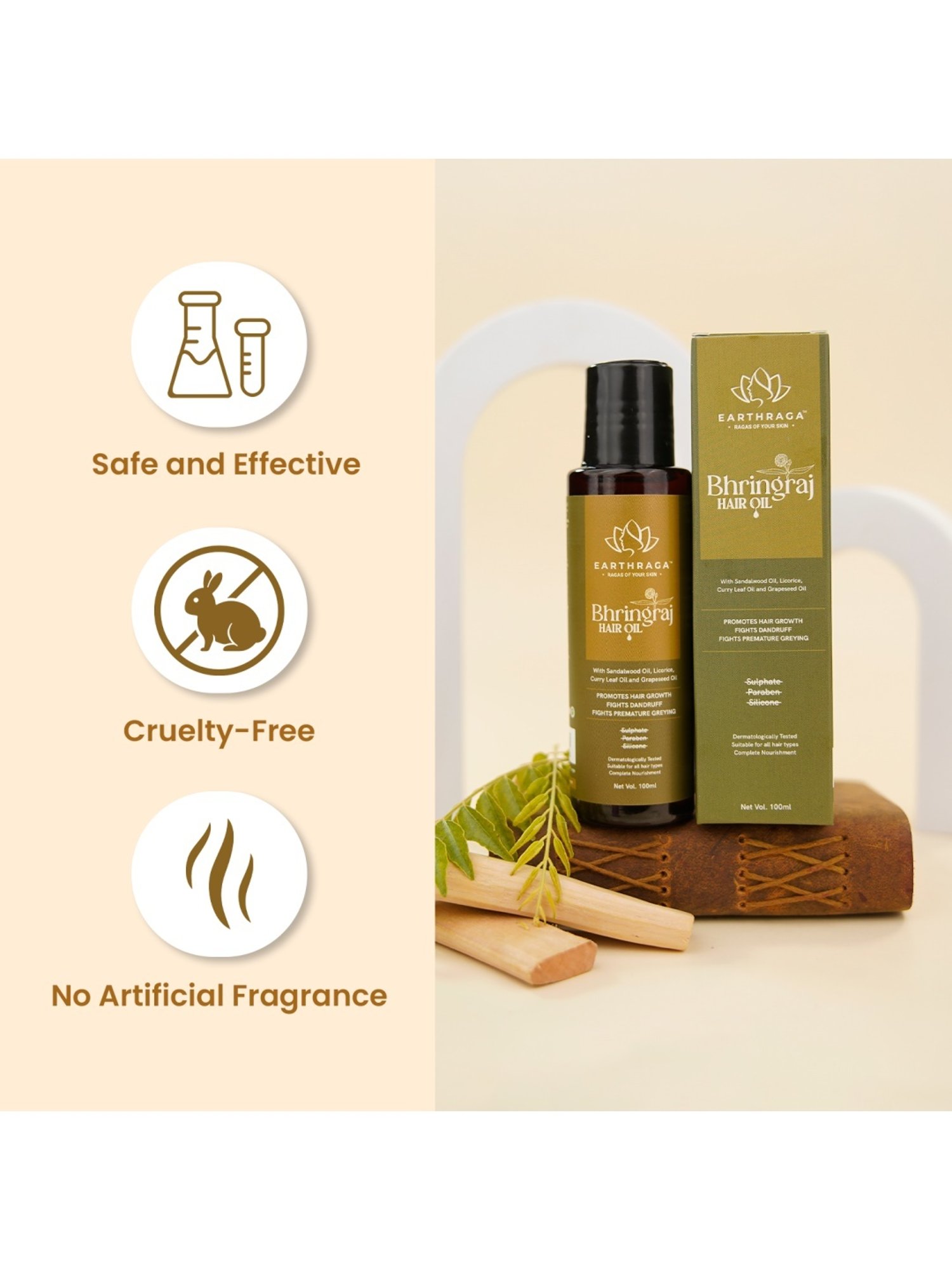 Earthraga Bhringraj Hair Oil - 100 ml