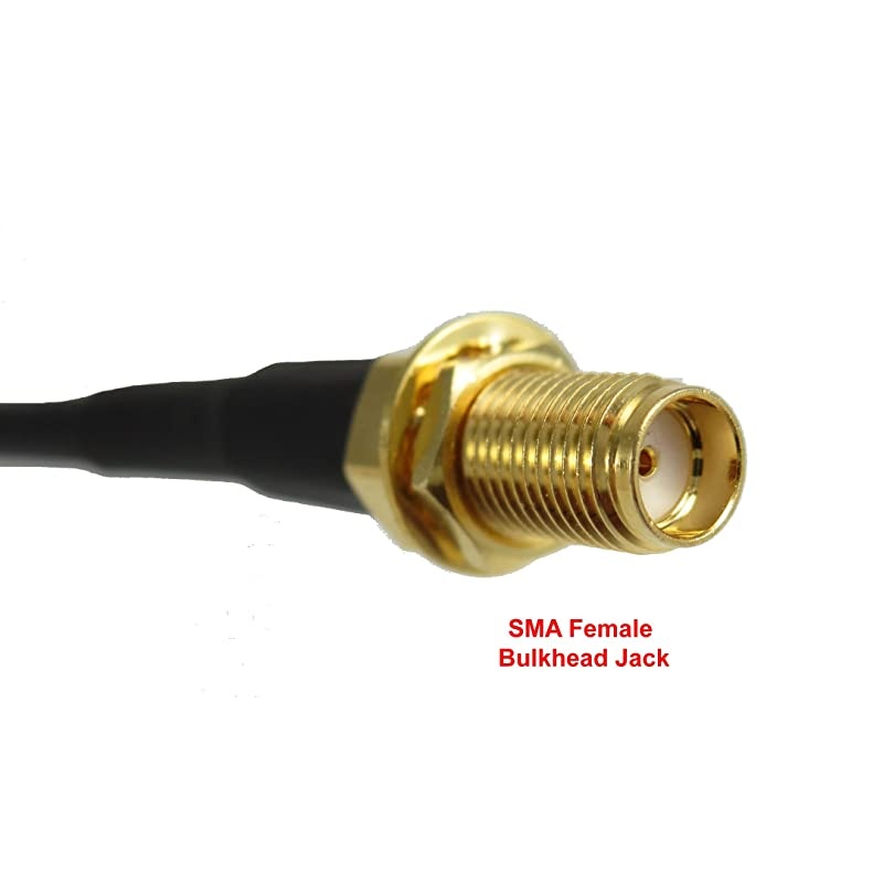 10 ft LowLoss Coax Extension Cable 50 Ohm SMA Male to SMA Female Antenna Lead Extender for 3G4GLTEHamADSBGPSRF Radio Use Not for TV or WiFi