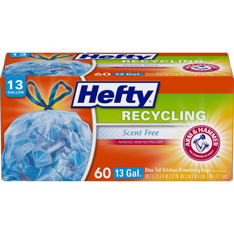 Hefty Strong Extra Large Drawstring Trash Bags - 33 Gallon - 26ct