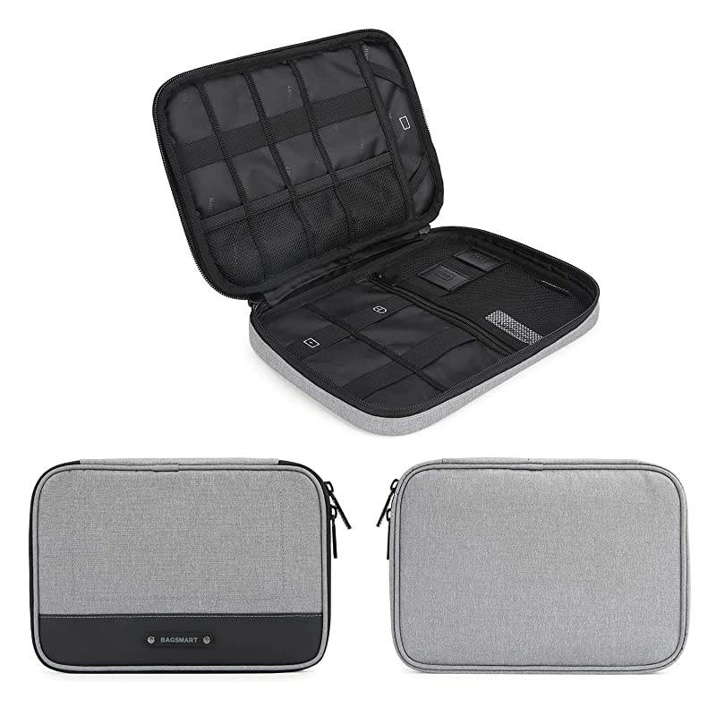 Electronic Organizer Travel Cable Organizer Electronics Accessories Cases for 7.9&rsquo;&rsquo; iPad Mini, Cables, Chargers, USB, SD Card