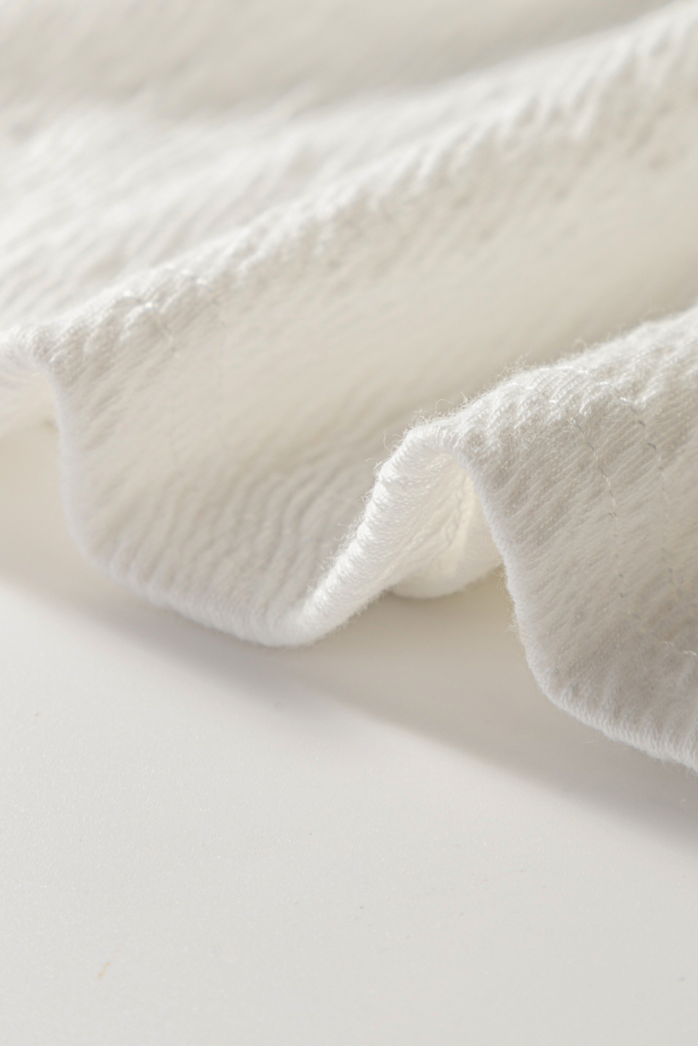 White Spotted Print Tie Neck Color Block Halter Sleeveless Shirt