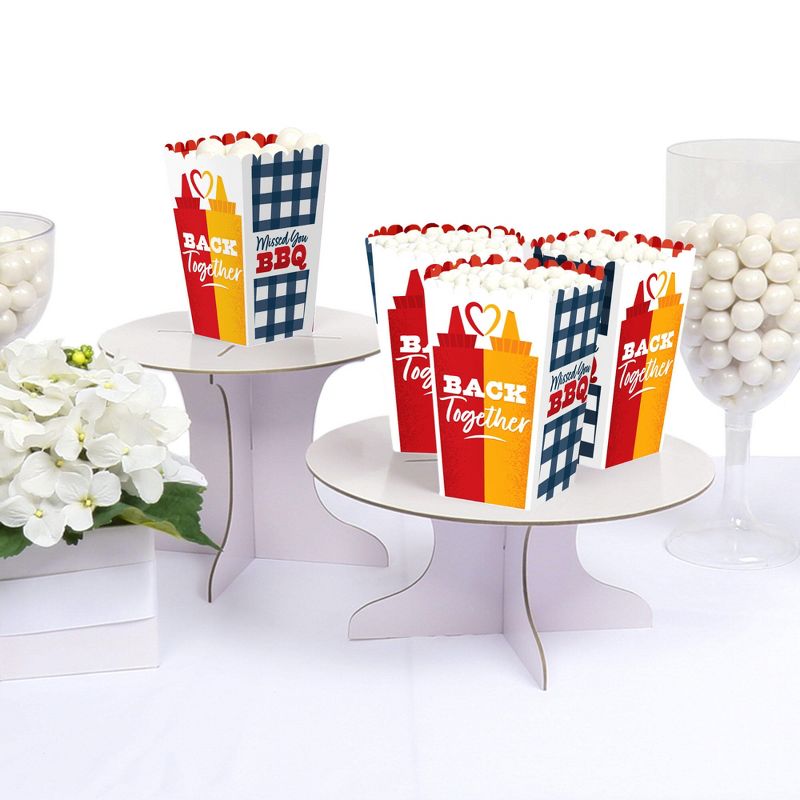 Big Dot of Happiness Adult 50th Birthday - Gold - Square Favor Gift Boxes - Birthday Party Bow Boxes - Set of 12