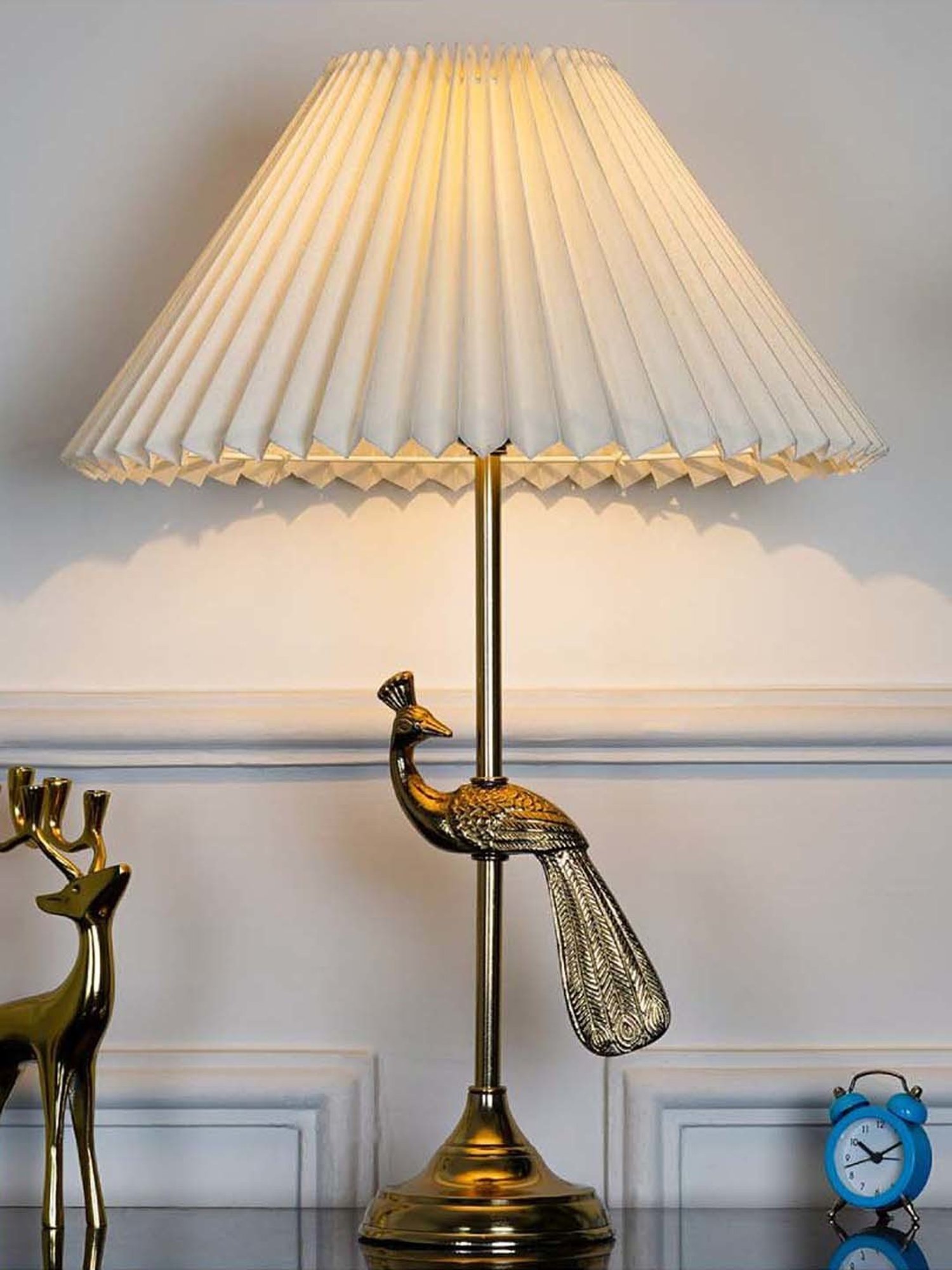 Kapoor E Illuminations Green Study Table Lamp - Set of 1