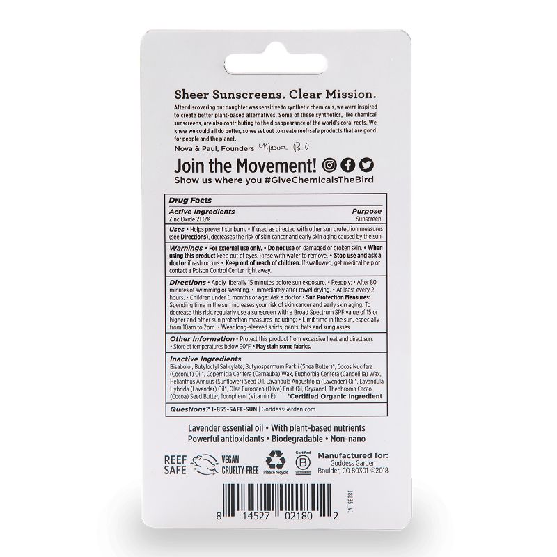 Goddess Garden Baby Sunscreen Stick SPF 50 - .6oz