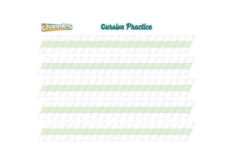 Channie's 2pk Visual Dry Erase Magnetic Cursive Boards