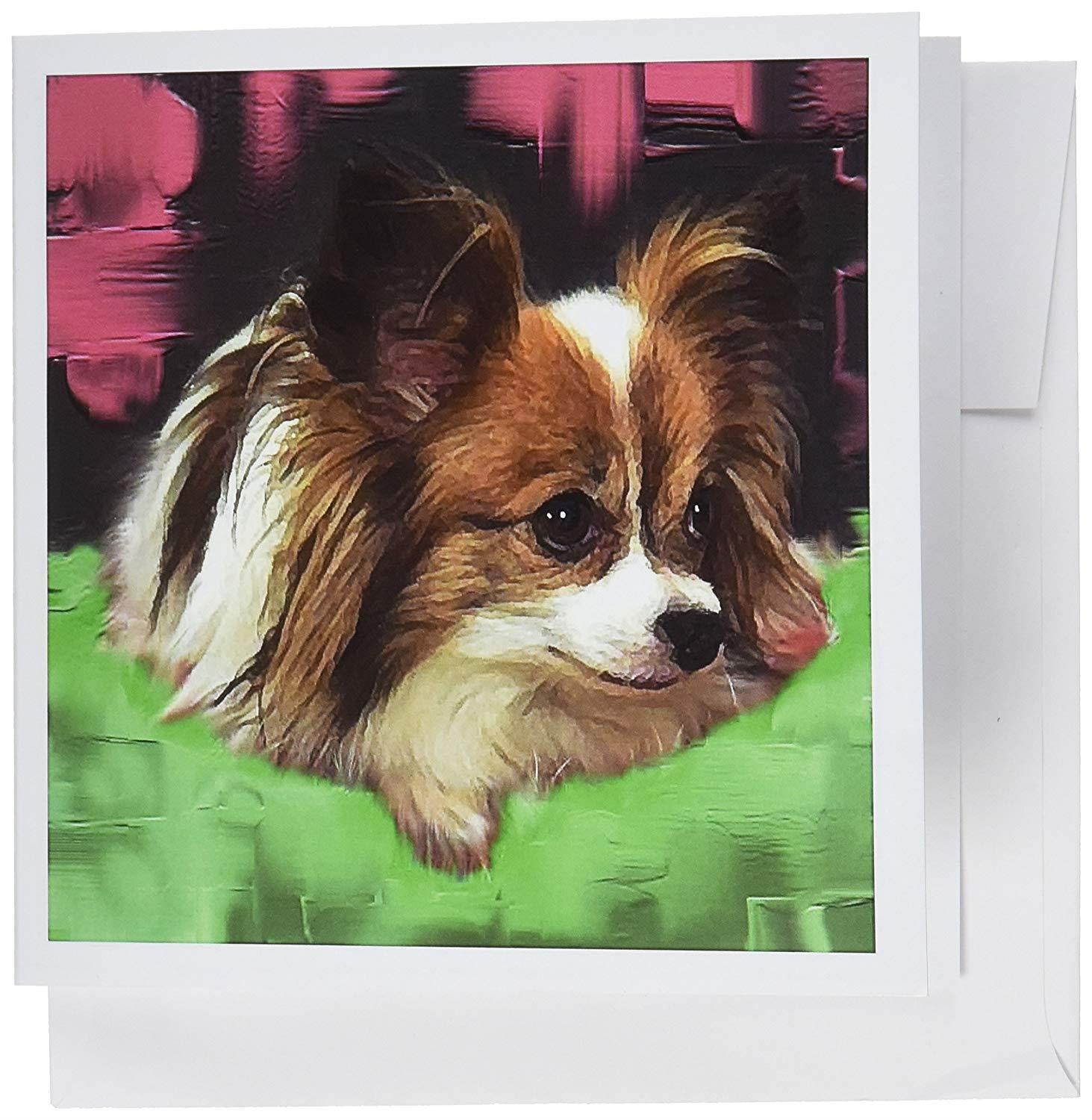 3dRose Papillon - Greeting Cards, 6 x 6 inches, set of 6 (gc_4159_1)