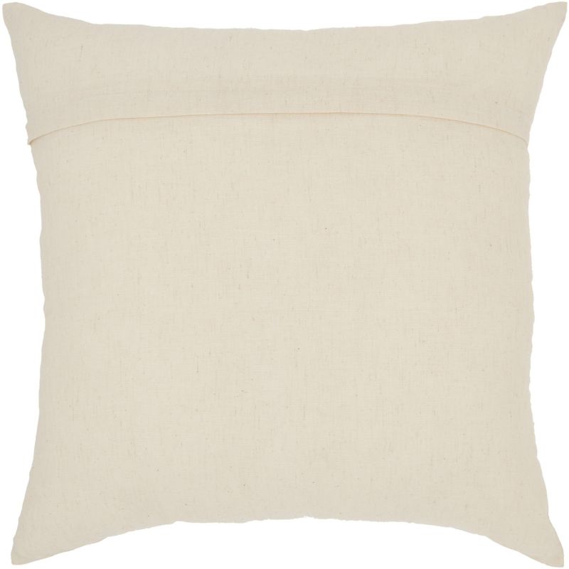 Nourison Silk Embroidery Botanical Green Throw Pillow - 18" x 18"